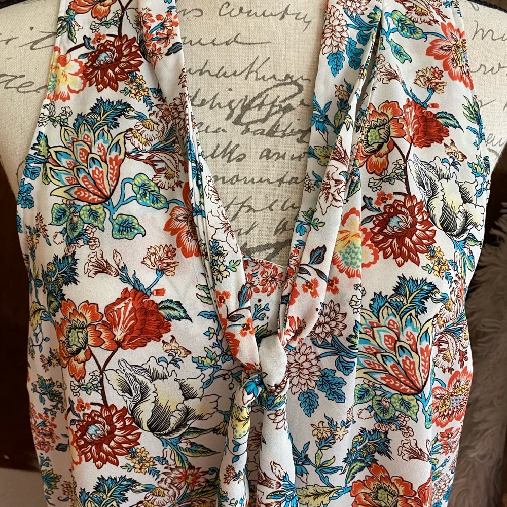 Long, Flowered Blouse - image 3